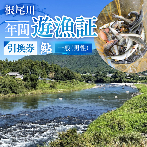【一般（男性） あゆ 年間遊漁証引換券（令和８年シーズン用）】 釣り あゆ 鮎 あゆ釣り 鮎釣り 年間遊漁証引換券 年券 チケット 引換券 根尾川筋漁業協同組