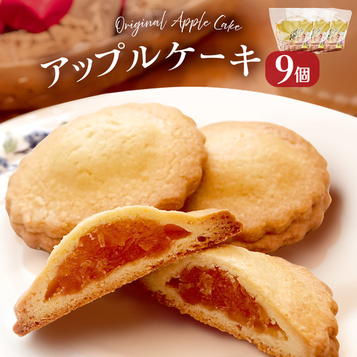 藤原吉福堂 アップルケーキ 9個 ( 3個入 × 3セット ) 大分県玖珠町 焼き菓子 アップルケーキ 洋菓子 手作り 老舗 お取り寄せ 国産 贈答 りんご ケーキ スイーツ お菓子