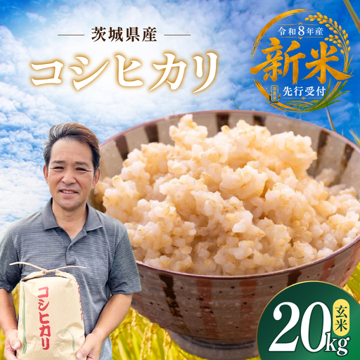 令和8年度新米 コシヒカリ 玄米 20kg  | 新米 お米 こしひかり コシヒカリ 