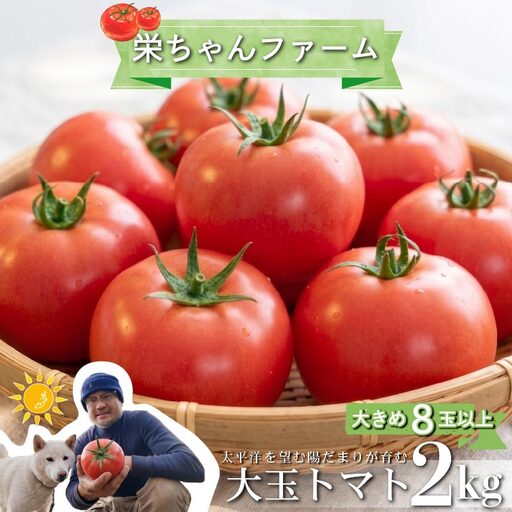 【2027年2月発送】大玉トマト2kg 大 8玉 以上 トマト