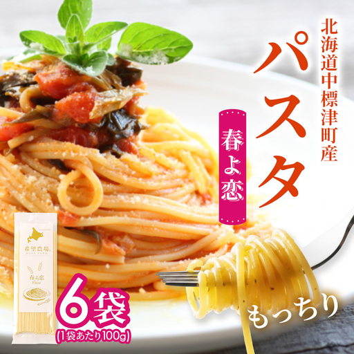 北海道中標津町産「春よ恋」パスタ×6袋【82003】