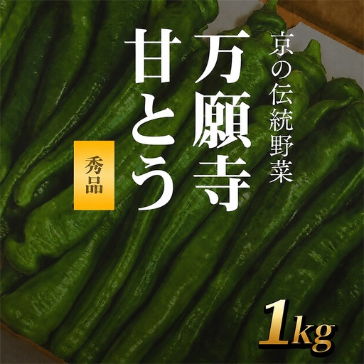 [2026年7月より順次発送予定] 万願寺甘とう 秀品 計1kg 京都丹の国農業協同組合
