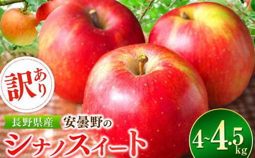 [2026年先行予約]訳あり シナノスイート 4~4.5kg | 東印平林農園 エコファーマー認定