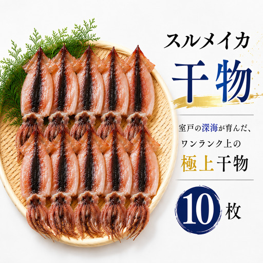 スルメイカ 干物 10個(約700〜1200g) するめいか 干しイカ いか イカ 半日干し 生干し 10個 10枚 魚介類 海鮮 水産加工品 冷凍 真空パック 小分け 室戸海洋深層水 塩 イカ焼き 炒め物 おかず 惣菜 おつまみ 酒の肴 晩酌 つまみ 夕食 晩ご飯 ディナー バーベキュー BBQ キャンプ アウトドア 家庭用 お取り寄せ 贈答 ギフト 贈り物 室戸沖 水揚げ 高知県 室戸市