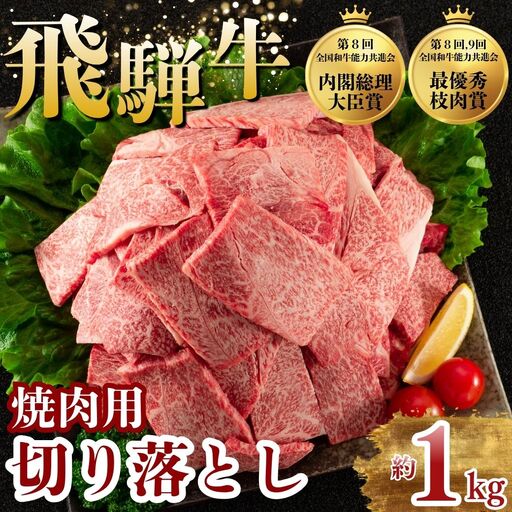 飛騨牛 焼肉 切り落とし 1kg