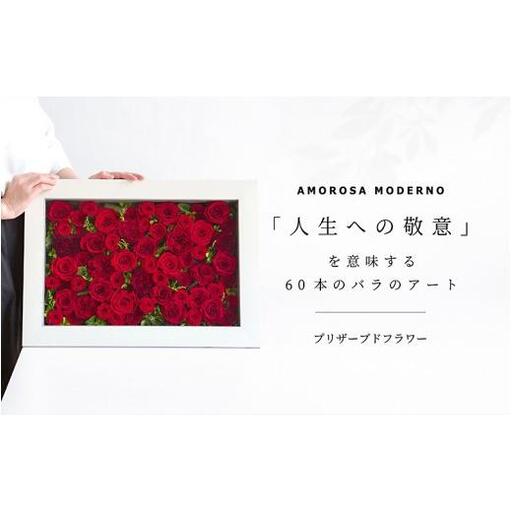 AMOROSA MODERNO パナッシュ(W52-H37)/レッド60本 【upel0012】