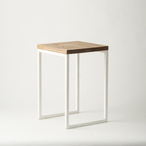 マキヅ家具 槙塚鉄工所 Mashikaku stool 白