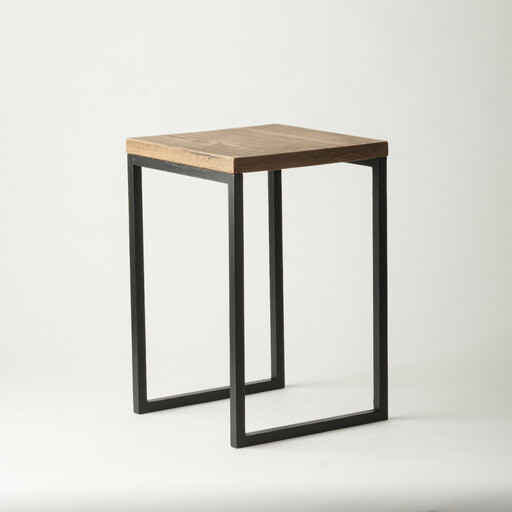 マキヅ家具 槙塚鉄工所 Mashikaku stool 黒