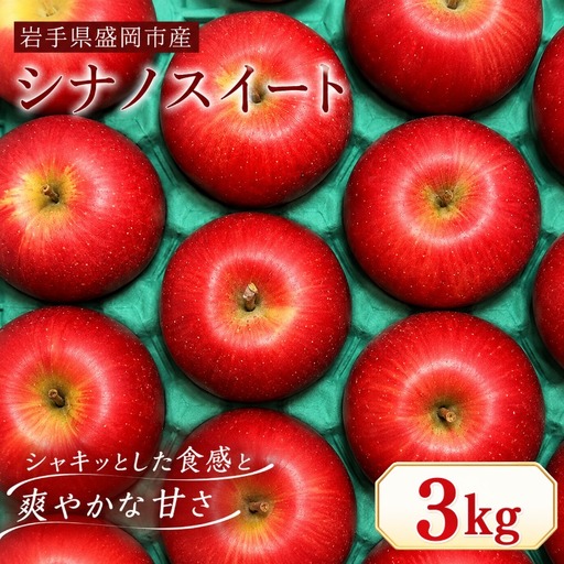 [10月発送]シナノスイート りんご 3kg(8〜12玉) 北田りんご園 りんご kitada018