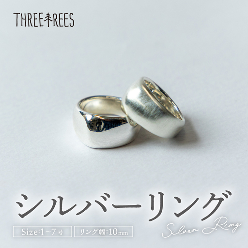 【日常のアクセントに】シルバーリング  LS-07  / 鏡面 / 4号