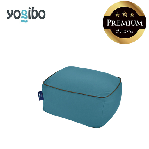 Yogibo Ottoman Premium ダークミント│送料無料 全国配送離島含 ビーズクッション カバー 洗える（ヨギボー オットマン プレミアム）