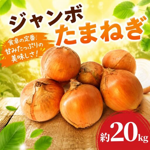 鉾田市産 大玉ジャンボ玉ねぎ 20kg [オニオン] / 玉ねぎ