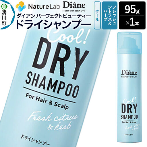 Diane ダイアン パーフェクトビューティー ドライシャンプー クール フレッシュシトラス＆ハーブの香り 95g×1個