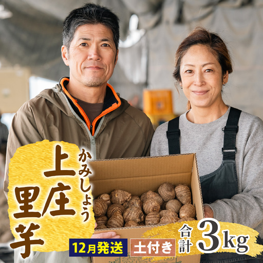 [先行予約][12月発送]日本の美味い里芋!秋の味覚 上庄里芋 3kg