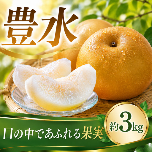 先行予約 数量限定 千葉県産梨 豊水 約3kg(8〜10玉) 梨