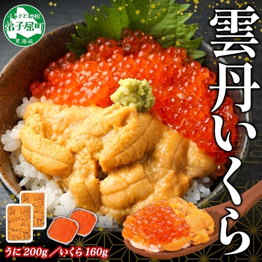 雲丹100g×2個・いくら 80g×2個 北海道産 うに イクラ 3492