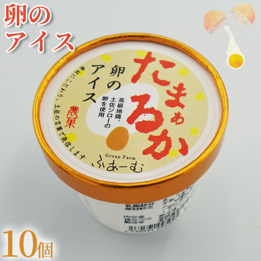 卵のアイス 100ml × 10個 アイスクリーム 【アイス】