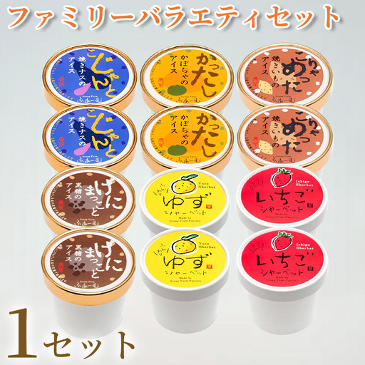 ファミリーバラエティアイス 6種 100ml×12個 アイスクリーム