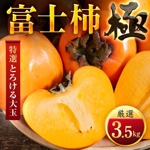 【先行受付】【年内発送!】肉厚濃蜜 富士柿　3.5kg　愛媛県産【C49-104】【1741177】YWTZ097