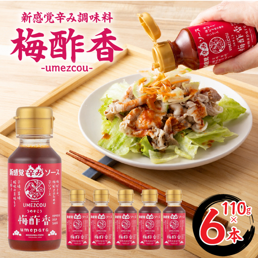 新感覚辛み調味料「梅酢香umezcou」110g×6本セット ALPCG004