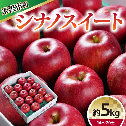 りんご 令和8年産 シナノスイート 約5kg 14〜20玉 2026年