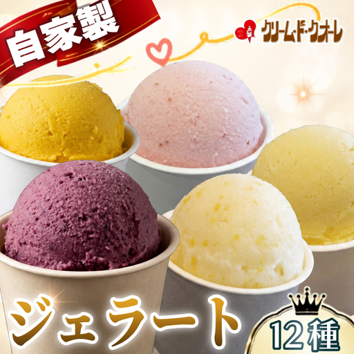 手作りジェラート 12種 詰め合わせ ジェラート