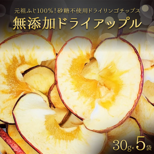 無添加 ドライアップル 5袋セット 【アップルアーク】 青森りんご 林檎 リンゴ スイーツ ドライリンゴ 元祖ふじ 葉取らず 発祥の地 果物 くだもの フルーツ おすすめ 青森県産 藤崎町 F41-0162