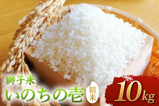 【令和8年産】獅子米　いのちの壱（精米）10kg　B02-098