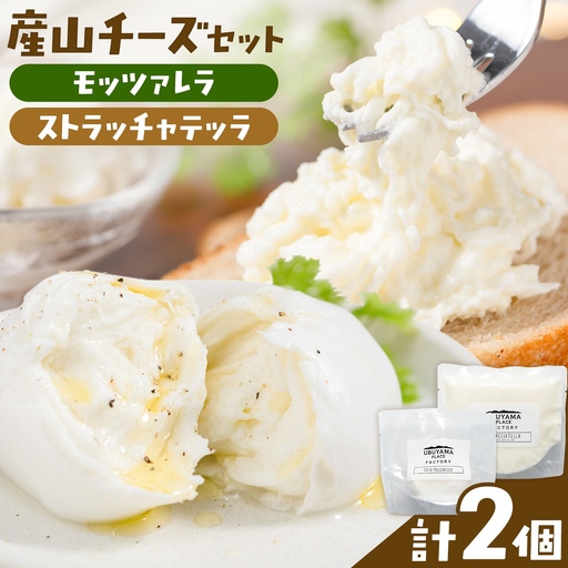 産山チーズセット モッツァレラチーズ ストラッチャテッラチーズ 株式会社UBUYAMAPLACE 2個セット[30日以内に出荷予定(土日祝除く)]