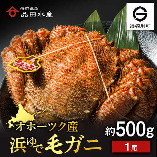 ボイル毛ガニ 500g 1尾