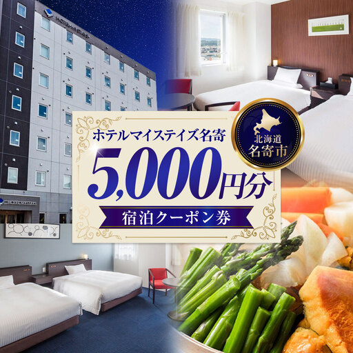 旅行 宿泊券 ホテルマイステイズ名寄 宿泊クーポン券 5,000円分 ホテルマイステイズ名寄[30日以内に出荷予定(土日祝除く)]---nayoro_hmn_3_1p---