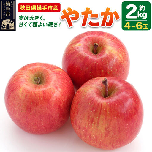 [先行受付 9月下旬より発送]りんご やたか 約2kg(4〜6玉)