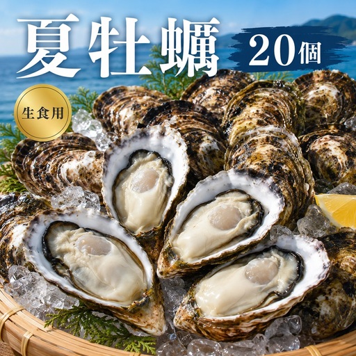 多度津白方 りょうせん夏牡蠣20個(生食用)