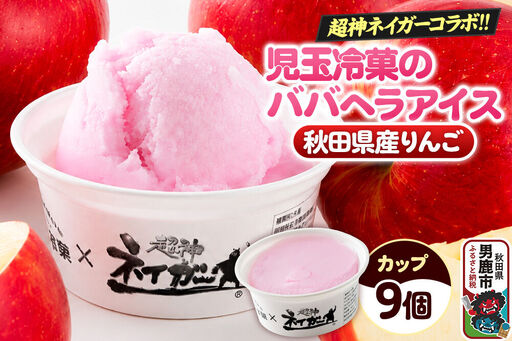 児玉冷菓のババヘラアイス×超神ネイガー コラボアイス【秋田県産りんご9個】 秋田県 男鹿市 児玉冷菓