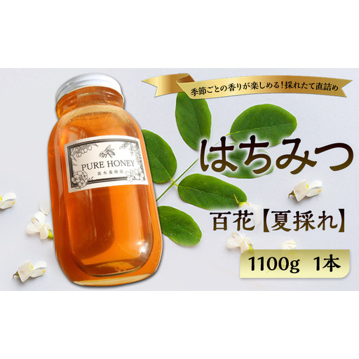 夏採れ 百花はちみつ【特大】1個 国産 はちみつ 純粋 長野県 信州 上田産 夏 百花 ヘアリーベッチ フローラル 爽やか 香り 軽やか すっきり 甘み
