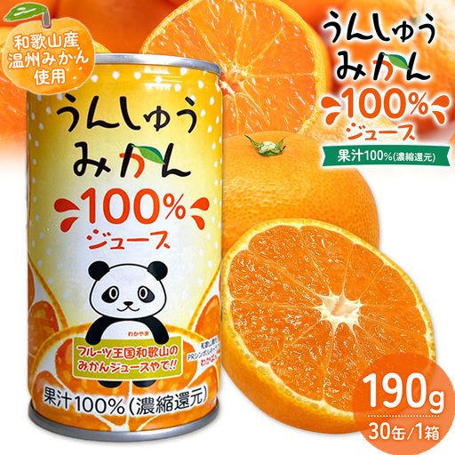 うんしゅうみかん 果汁100%(濃縮還元)30缶