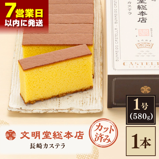 [最速][こだわりの逸品] 長崎カステラ [1号](1号10切入×1本入)[文明堂総本店]