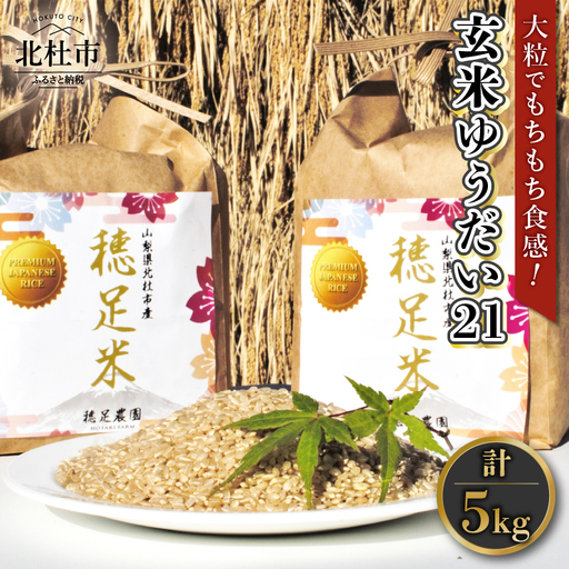[先行予約][令和8年度新米]玄米 有機肥料使用 ゆうだい21 5kg×1袋 [h154]