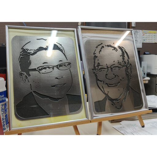 似顔絵金属プレート/肖像記念プレート オリジナル製品