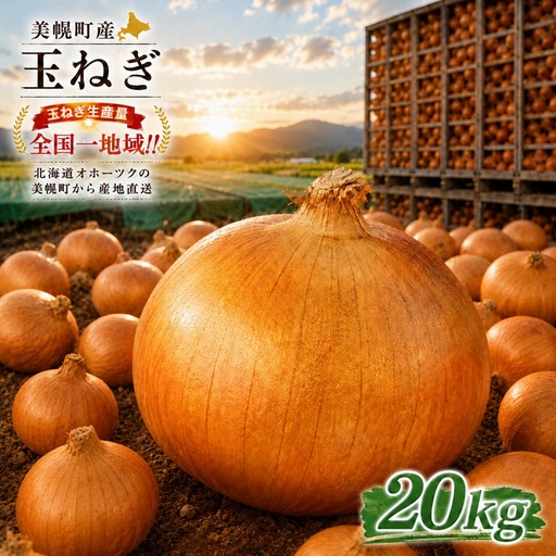 【先行予約】玉ねぎ 小島農場 20kg 美幌町産（2026年11月以降順次発送） AW006 | 玉ねぎ