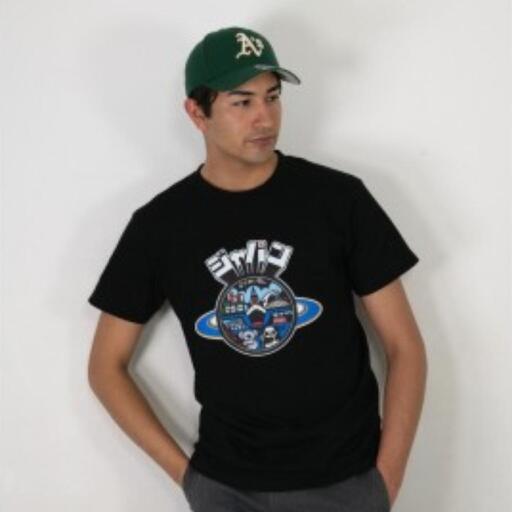 四日市市 マンホールTシャツ 黒 サイズL