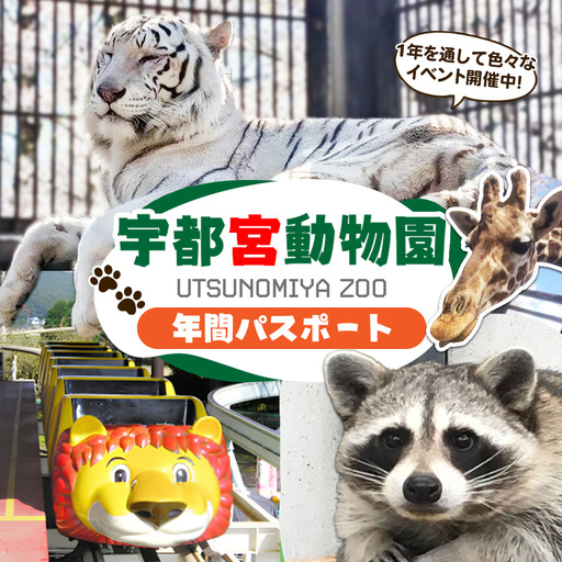 宇都宮動物園 年間パスポート 大人(中学生〜)1名様分 | 栃木県 宇都宮市 動物園 どうぶつえん 年パス 施設利用券