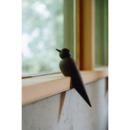 [Tagayasan(タガヤサン):こげ茶][銘木再生]幸運を運ぶ木製オブジェliving_bird 燕