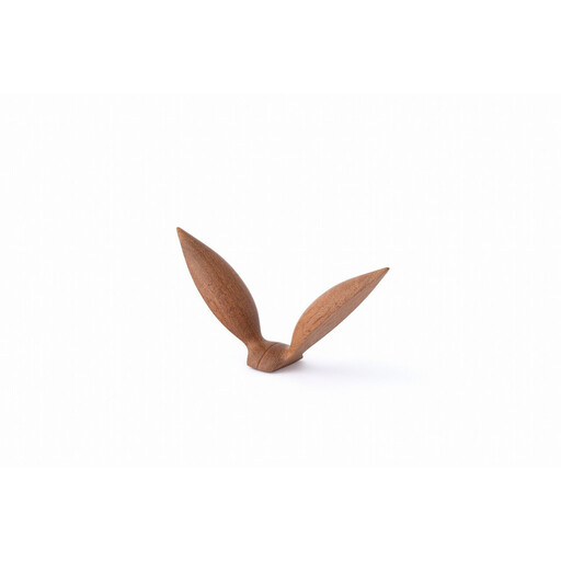 [Bubinga(ブビンガ):あか茶][銘木再生]幸運を運ぶ木製オブジェliving_bird 鴎