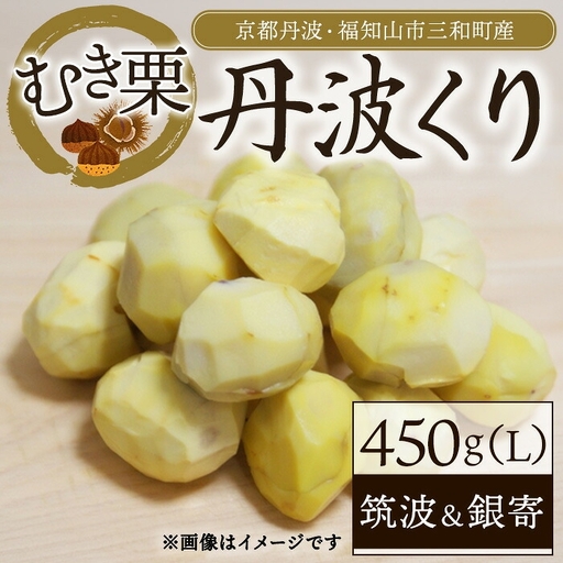 京都丹波 丹波くり むき栗 筑波 銀寄 計450g Lサイズ 丹波かなまろんふぁーむ