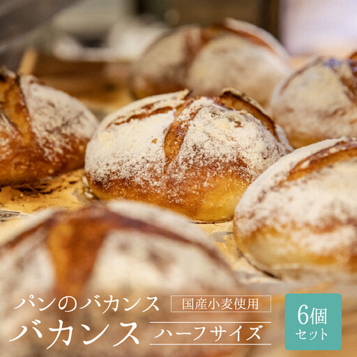 パンのバカンス バカンス(ハーフサイズ)6個セット