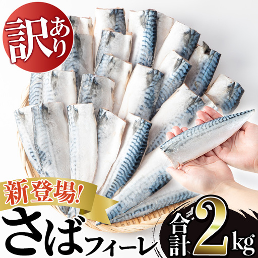 訳あり 無塩 とろさば フィーレ 約2kg 干物 さば フィレ 切り身 [みのだ食品]No.1383-B