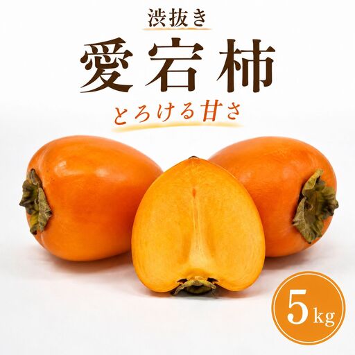 柿 愛宕柿 渋抜き 5kg 徳島県 三好市 [ 渋抜き 柿 ]
