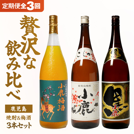[全3回 定期便 ] 焼酎 & 梅酒 1800ml×3本 セット KN148-T01 酒 アルコール