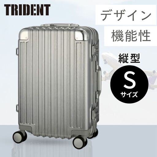 キャリーケース トライデント シルバー TRI1030-48 [縦型・Sサイズ] | キャリーケース
